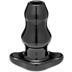 Perfect Fit Double Tunnel Plug Noir Medium 9.5 x5.2 cm 